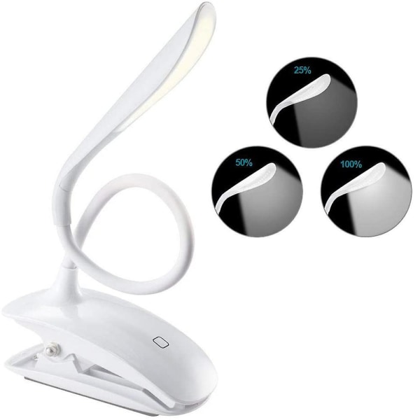 Oppladbar Leselampe 16 Led Book Light For Reading Eye-cari