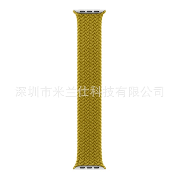 Klockarmband för Apple Watch iWatch 38/40/41/42mm-S10 S storlek handledsomkrets 150-165mm 46 gulgrön