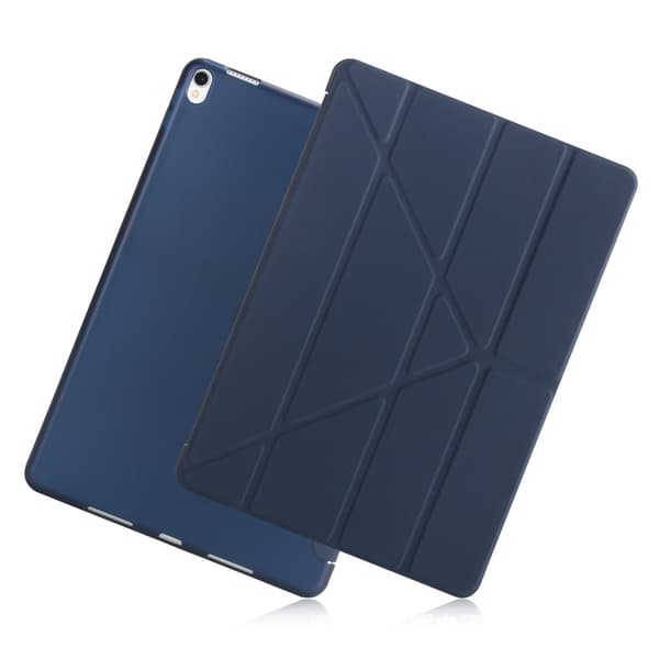 Stilfuldt etui til iPad 2017 9.7\" mørkeblåt silikone læder