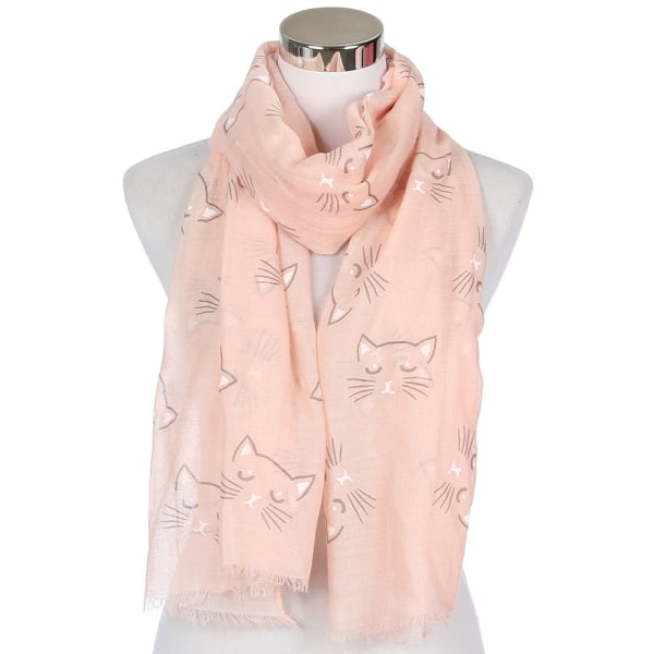 Dame tørklæde sjal 2022 forår og efterår Sød lille solbeskyttelse Casual Pink 70*180cm
