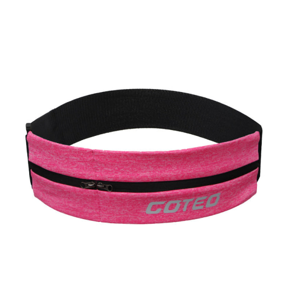 Fanny Pack Running Belt Waist Bag Organizer Sports Stretch Waterproof Pink Average size