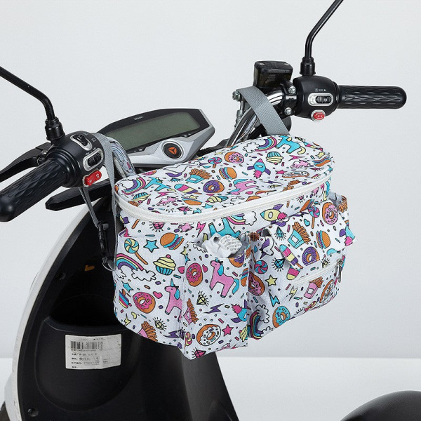 Elektrisk cykeltaske Taske Regnfrakke Opbevaring Motorcykel hængende taske Cykelkurv Bear