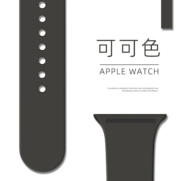 Klockarmband för Apple Watch iWatch 38/40/41/42mm Förlängt/L 25 Kakao