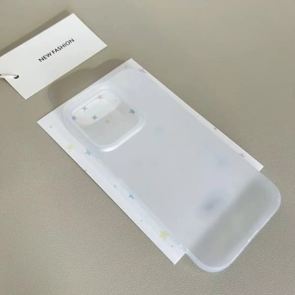 2 stk. deksel til iPhone 17 Transparent Phantom Gradient Matt Frostet Fallbestandig