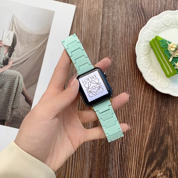 Klockarmband för Apple Watch iWatch 38/40/41/42 S10 Ljus Mint