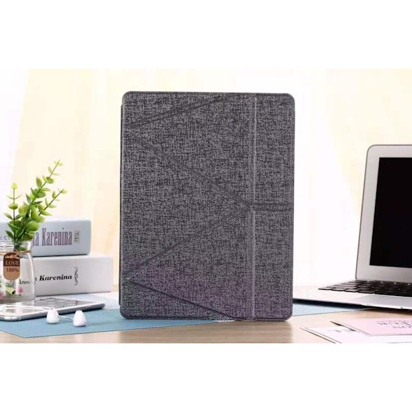 Stilfuldt etui til iPad mini 1/2/3/4/5 lysegrå foldbart