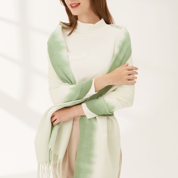 Imitation cashmere Women's Fall Winter Scarf Blanket Wrap Shawl Stole Warm Soft Lotus root pink 200*70CM
