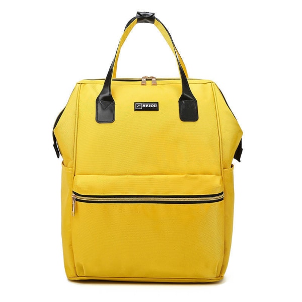 Box Bag Unisex Reppu Reppu Matkalaukkulaukku Yellow big bag (without pull rod)