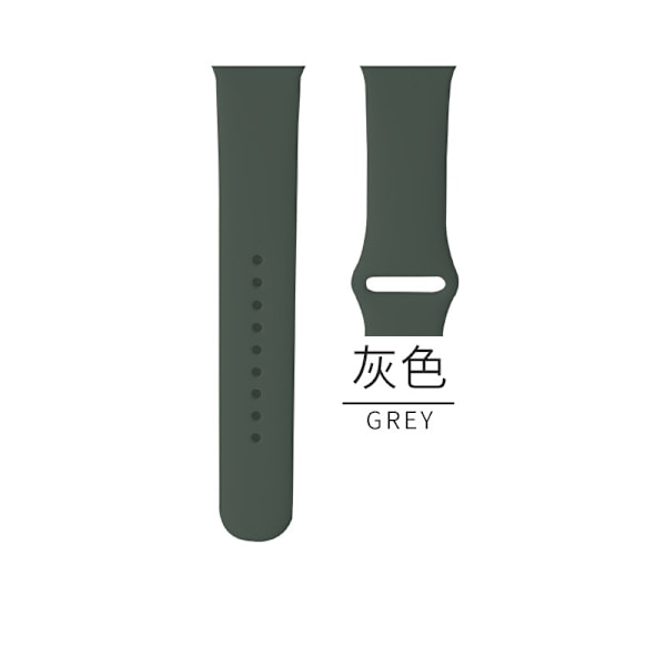 Urrem til Apple Watch iWatch Gældende: 1-9 generation/SE 38/40/41mm/S10:42 Standard 22 grå