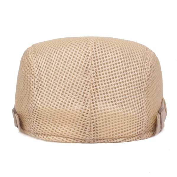 Baskerhatt Mesh Peaked Cap Herr Dam Basker Vår Sommar Andas Advance Hattar Herr Silk Screen Peaked Cap Brown Adjustable