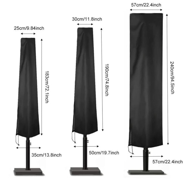 Vattentät cover Utomhussolskydd Cover Cover 6 storlek 280cm
