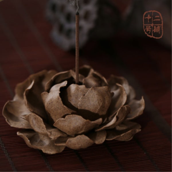 Askfat Jingdezhen Keramikhantverk Kreativ rökelsehållare Rökelsebrännare Heminredning Tea fragments color round dish Incense holder