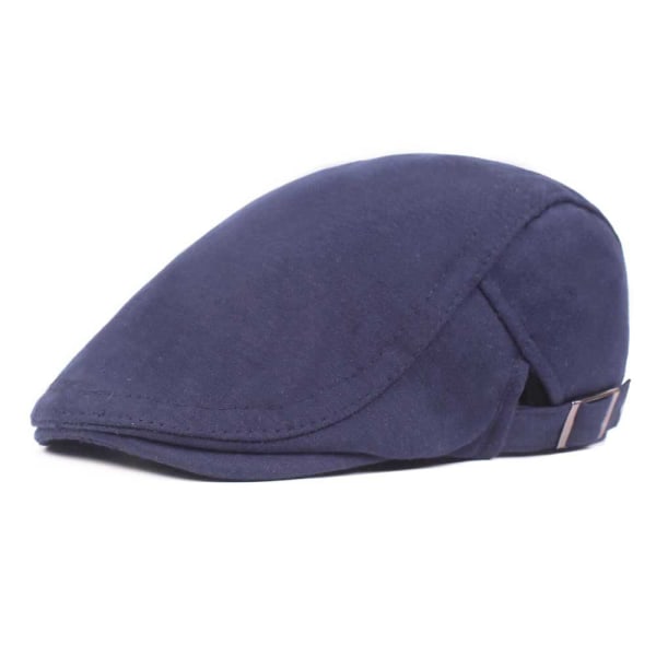 Baskerhatt Baskerhatt med cap i ylle för män och kvinnor Konstnärlig retro cap Solhatt Casual buckle light gray Adjustable
