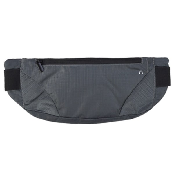 Miesten naiset Fanny Pack -vyötärölaukku Erittäin kevyt ja suuri kapasiteetti tiiviisti istuva vuorikiipeily monitoiminen matkapuhelin Dark gray 7 inches