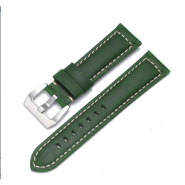 Kellon ranneke Apple Watch iWatch 38/40mm tummanvihreä hopeasolki