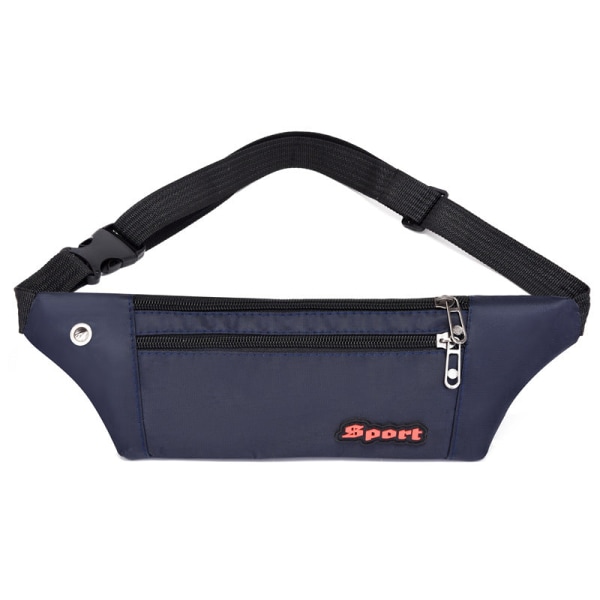 Fanny Pack Löpbälte Midjeväska Organizer Träning Personlig Vattentät Fitness Dark Blue Below 20L