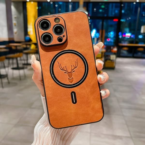 Deksel til iPhone 17 Elk Magnetisk Baklys Brun