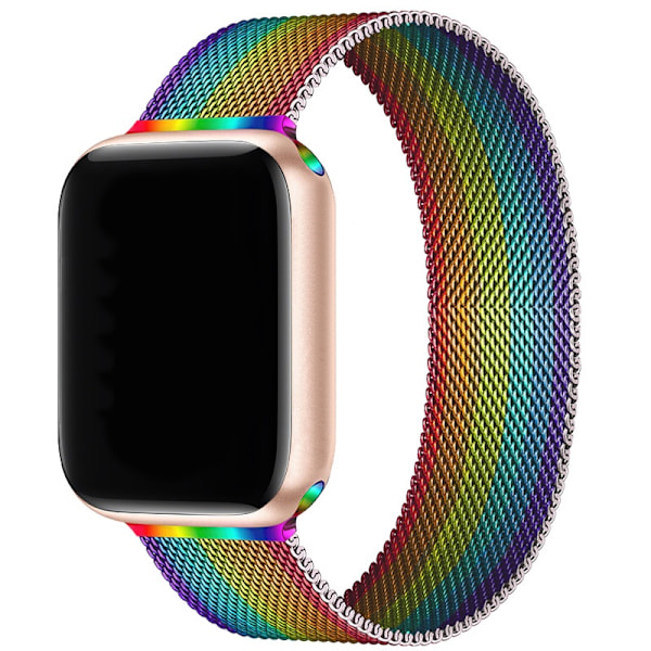 Klockarmband för Apple Watch iWatch 38/40/41/42mm Regnbåge
