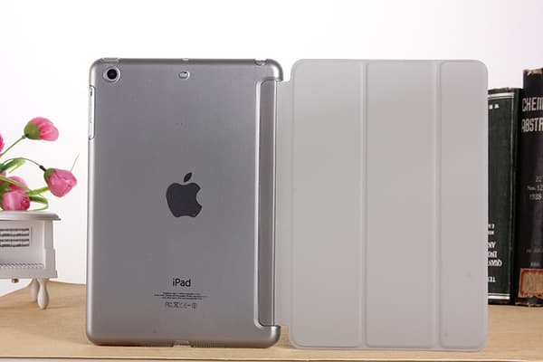 Stilig etui for iPad 2017/2018 9.7\" Grå Tri fold Stretch Lær Sleep