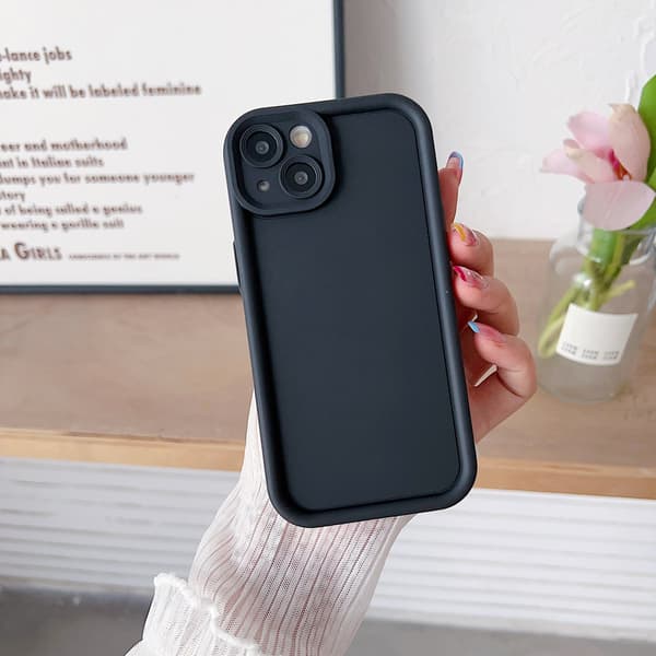 2 stk. Etui til iPhone 17 PRO Sort Diamant Ensfarvet