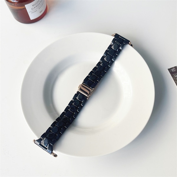 Urrem til Apple Watch iWatch 38 Farverig Sort