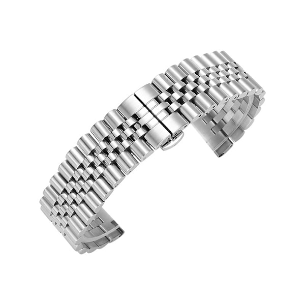 Klockarmband för Apple Watch iWatch för 1-7 generationerna - storlek 38-40-41mm Silver - Ox Ring Fem Pärlor