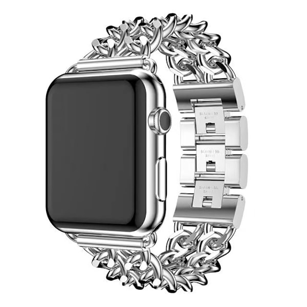 Klockarmband för Apple Watch iWatch 38/40/41/ 10:e generationen 42mm silver