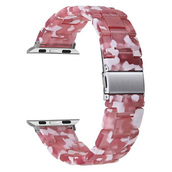 Klockarmband för Apple Watch iWatch 38/40/41/42mm-S10 34-Röd Blommig