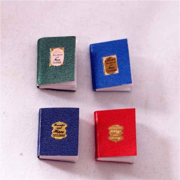 Miniatyrmøbler Leketøy Dukker Hus DIY dekorasjon Tilbehør Mini klassisk fargebok C set
