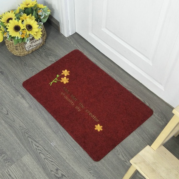 Bath Mat Non Slip Absorbent Shower Bathroom Rug Carpet Entry Bright red 60*90
