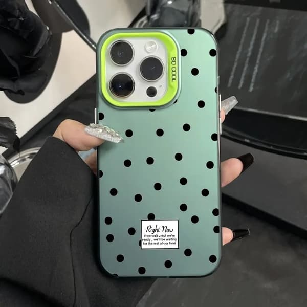 Fodral för iPhone 17 Pro Max Laser Prickig H318P2 Grön