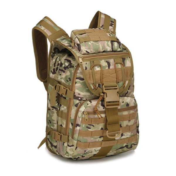 Ryggsäck Combat Bag Vattentät Vandring Vandring Kamouflageväska Slitstark Jungle camouflage Average Size