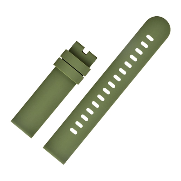 Urrem til Apple Watch iWatch 18mm olivengrøn uden spænde + fjederører