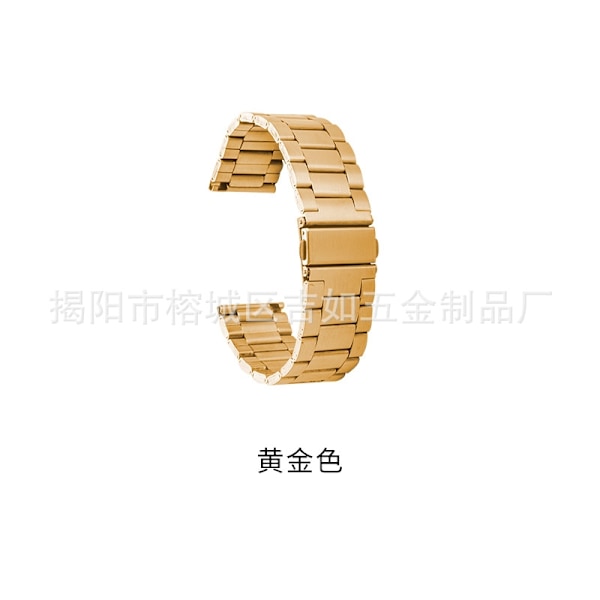Klockarmband för Apple Watch iWatch 22 bredd 38/40/41 tre pärlor med guld