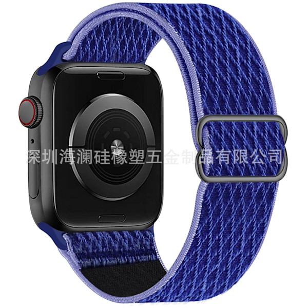 Klockarmband för Apple Watch iWatch 38/40/41/series10-42 Midnattsblå Svart