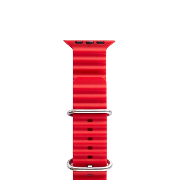 Kellon ranneke Apple Watch iWatch 42-49mm musta laatikko punainen
