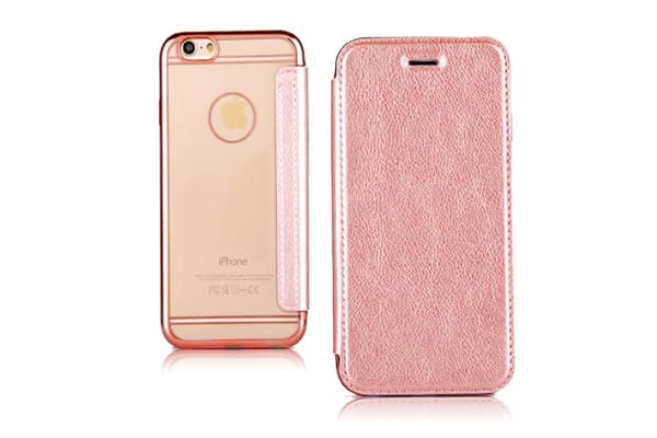 Fodral för Samsung s20plus Roséguld Elektroplätering läderfäste flip solid
