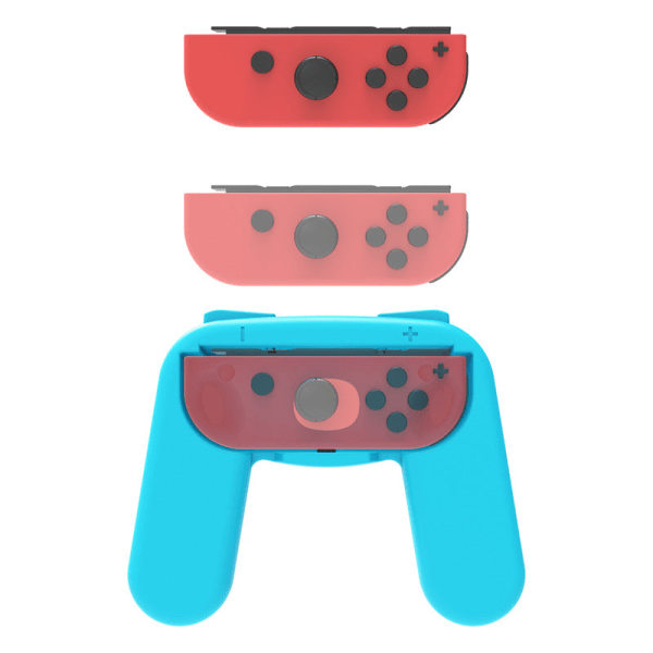 Nintendo Switchille vasen ja oikea kahva, pidennetty kahva NS Joncon OLED Game Handle Grip Red and blue pair