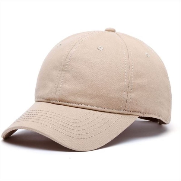 Baseballcaps 2022 Vår Sommer Solbeskyttelse Uformell ensfarget lue Khaki L60-64cm