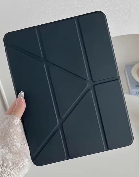 Stilfuldt etui til iPad mini 6/mini 7 sort magnetisk rem foldning