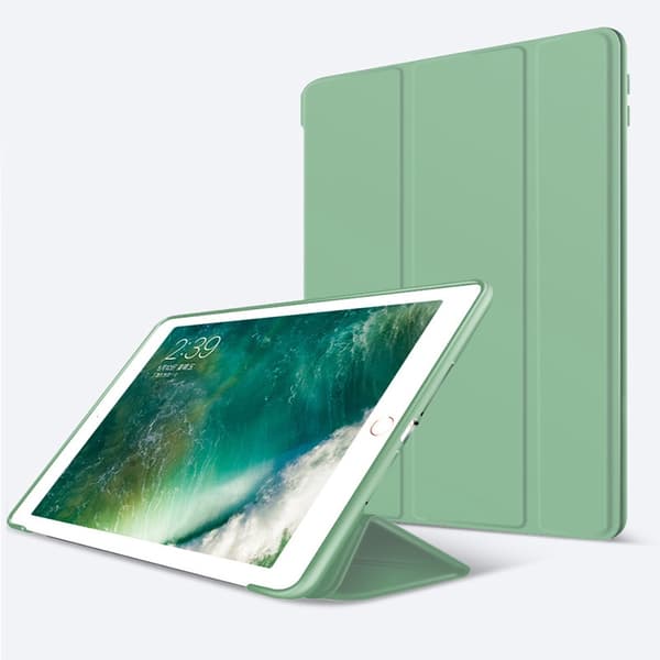 Fodral för iPad 5:e/6:e generationen 9,7\" Matcha Grön tri fold läder flip