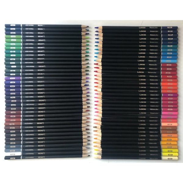 72 kpl värikynä Vesiliukoiset värilliset lyijykynämaalaustarvikkeet