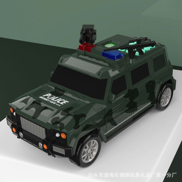 Säästöpossu lapsille Kolikkoraha Pankkiautomaatti Syntymäpäivä Hummer Seteli Kuljetusauto Ladattava CQ14 Camouflage
