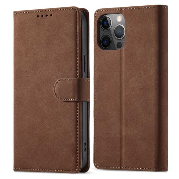 Etui til Samsung A16 Brun flip læder