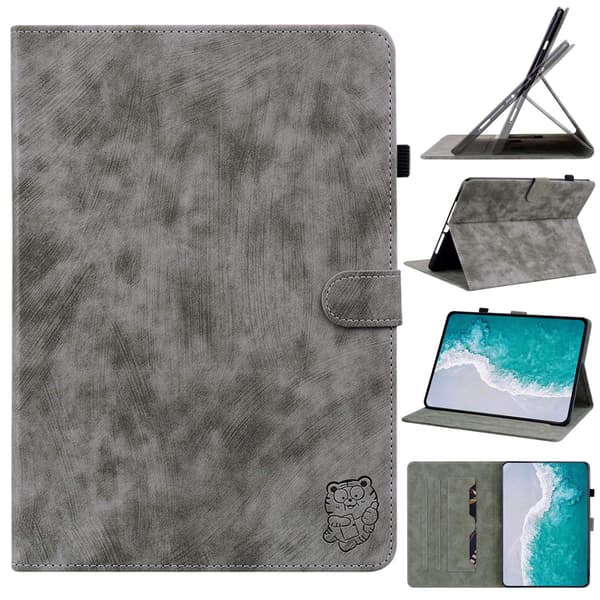 Stilfuldt etui til iPad Pro 11 2024 Grå Stand