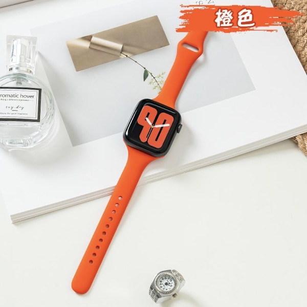 Klockarmband för Apple Watch iWatch 38/40/41/ 10:e generationen 42mm universal 1 orange