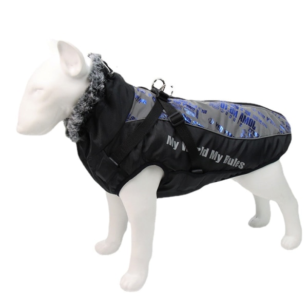 Lemmikkien vaatteet syksyn ja talven koiran kuoritakki Heijastavat lämpimät lemmikkitarvikkeet Bright blue 6XL