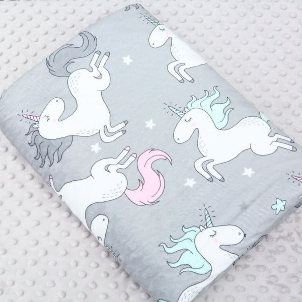 Child Comfort Ilmastointi Four Seasons Cover Newborn Nap Ohut Ilmastointi Peite Velvet gray horse 75*110cm