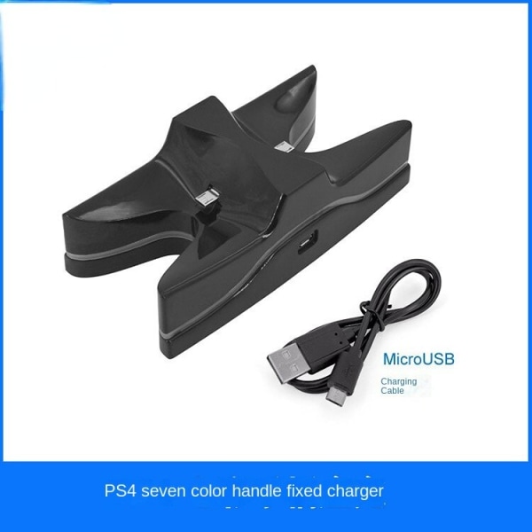 For PS4-håndtak Dual-Seat Lader PS4-håndtak Fargerikt Dual-Charge Bracket trådløst spillhåndtak