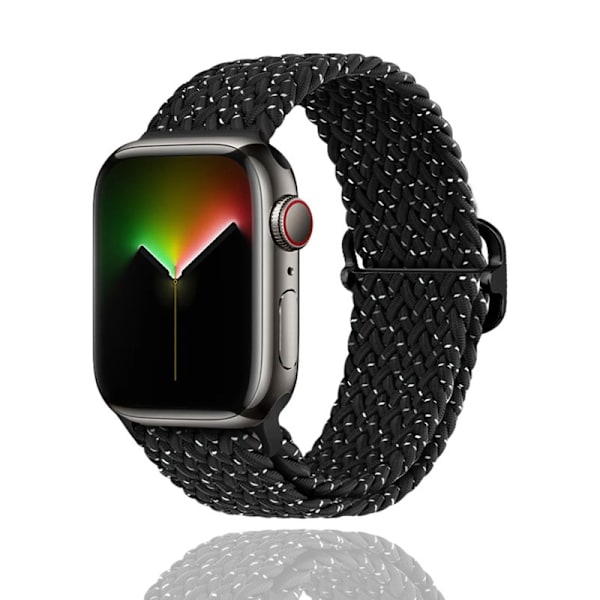 Klockarmband för Apple Watch iWatch 38/40/41MM glidspänne stjärnsvart